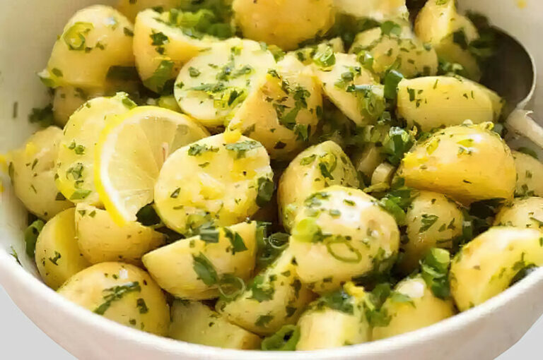 Potato salad with pistachio pesto